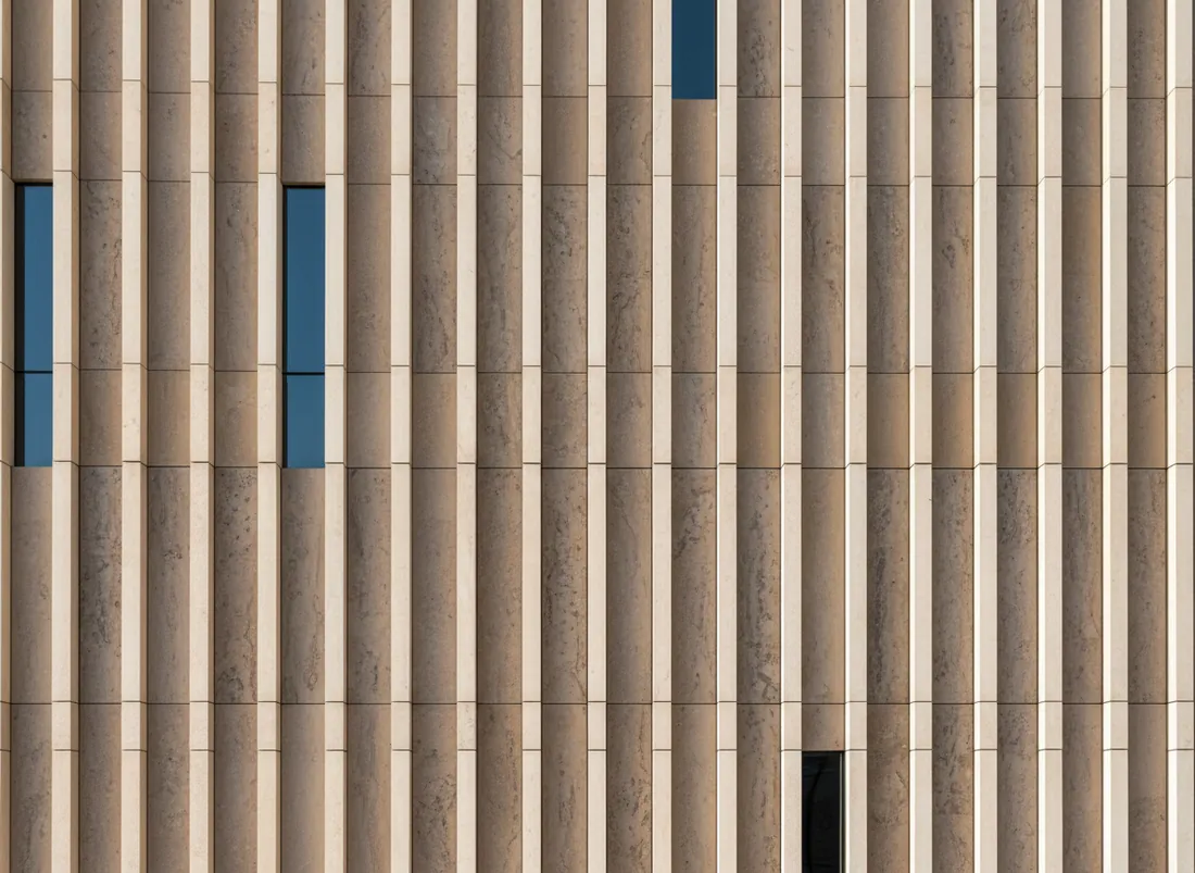 A stone institutional building facade