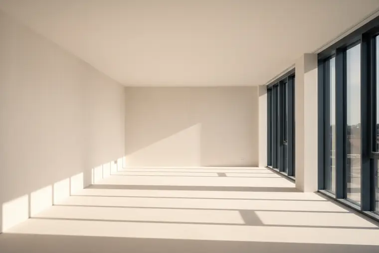 An empty new office before occupation